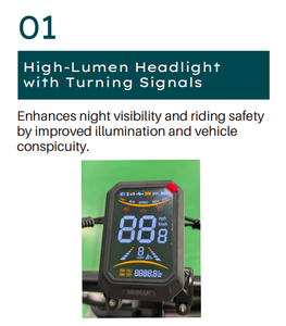 Bicicleta Eléctrica Original Nueva X9 MINI de 250W con Motor sin Escobillas, Llantas Anchas y Batería de 48V 13AH - Product Image 4