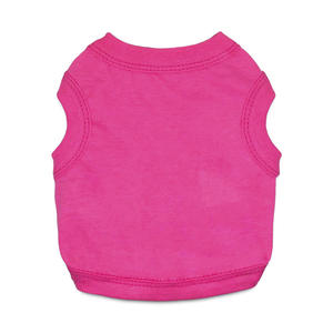 Ropa de algodón para mascotas de primavera y verano más vendida, chaleco para perros multicolor y de color liso - Product Image 2