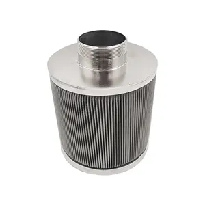 Large flow metal filter element Metal Pleated Filter Cartridge Sanitary stainless steel Metal pleated Filter element