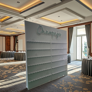 Champagne Wall Acrylic White Party Decorations <span class=keywords><strong>Background</strong></span> 6.6ft - Product Image 5