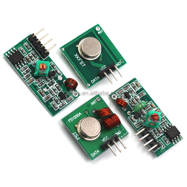 433MHz 315MHz Wireless Transceiver Module 5V Super Regenerative RF Receiver & Transmitter Pair for Remote Control Systems