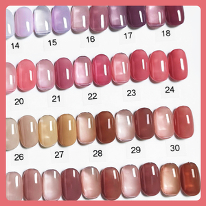 Kit de <span class=keywords><strong>Vernis</strong></span> à Ongles Gel <span class=keywords><strong>Bio</strong></span> Monophase Semi-<span class=keywords><strong>Permanent</strong></span> Brillant Scintillant Étiquette Privée Formule Respirante Couleurs de Set Sélectionnées - Product Image 3