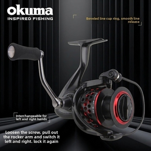 รอกเบทคาสติ้ง OEM OKUM Dark Star II สำหรับตีเหยื่อปลอมระยะไกล รอกตกปลาแบบโลหะทั้งหมด สำหรับน้ำเค็ม แบบหมุน ใช้มือซ้าย - Product Image 4