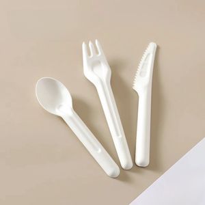 Juego de Cubiertos de cena sin BPA hecho de posos de café Juego de cubiertos de diseño clásico sostenible Juego de Cubiertos de viaje ecológico Juego de cubiertos - Product Image 1