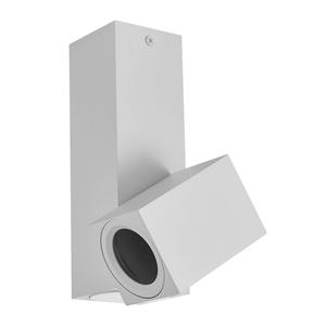 Faretto orientabile 1xgu10 bianco, 20x12,4x6 cm, rotazione 360°, ideale per illuminazione ambientale e direzionale in spazi - Product Image 1