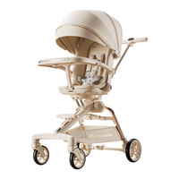 Poussette bébé pliable légère en alliage d'aluminium, poussette de luxe pour bébé, chariot de voyage portable bidirectionnel pour enfants de 0 à 3 ans