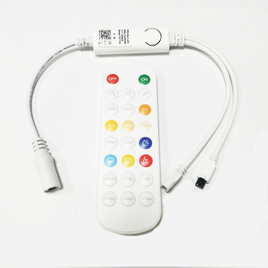 Ventas al por mayor, 23 teclas, aplicación DIY, controlador de tira LED, atenuador, <span class=keywords><strong>Control</strong></span> remoto RF con micrófono para tira de luz LED de un solo Color - Product Image 2