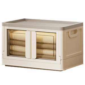 Современный прозрачный пластиковый складной ящик для хранения, 32 и 72 л - Product Image 4