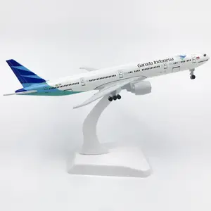 Hot Selling Alloy Toy Flugzeug Garuda Indonesien Boeing B777 20cm Druckguss Metall Flugzeug Modell Spielzeug für die Sammlung