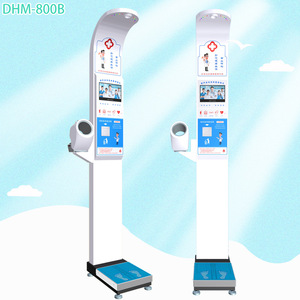 Báscula Inteligente para Examen Corporal Dhm-800B, Peso, Altura y Grasa Corporal con Anuncio de Voz para Uso Médico Personal - Product Image 1