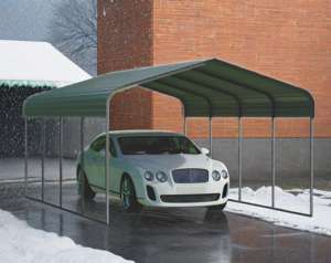 Abri en métal galvanisé extérieur tous temps vert robuste pour voitures camions SUV auvent de voiture de <span class=keywords><strong>garage</strong></span> en aluminium pour jardin - Product Image 3