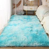 Tapis décoratifs violets moelleux dans la chambre à coucher tapis en peluche doux pour tapis de chambre à coucher salon