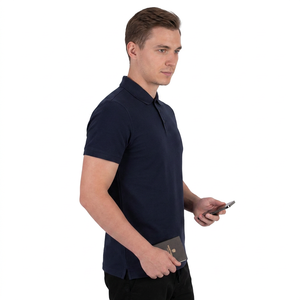 <b>Men's</b> Hip Hop Style Embroidered Knitted Short Sleeve Quick Dry Tan Beach T-Shirt Swimwear 1-Piece Button Design Say - Product Image 3