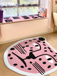 Màu hồng sang trọng lông <span class=keywords><strong>Leopard</strong></span> in thảm - Product Image 3