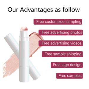 Stick illuminateur et de contouring OEM/ODM personnalisé pour marque privée, contrôle du sébum, imperméable, effet bronze scintillant, vente en gros - Product Image 6