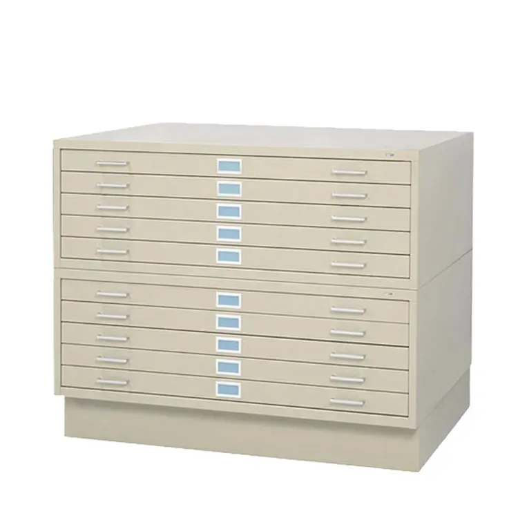 Factory Price Master Lock Drawing Flat File Map Steel Cabinets mit 5 Drawers