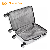 Valise à roulettes à imprimé papillon 16 pouces 20 pouces 24 pouces 28 pouces Sac de voyage Bagages en polycarbonate