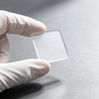 Plaque de verre carrée AG anti-reflet 11x11x4mm, verre optique mat gravé pour échantillons et petits écrans personnalisés