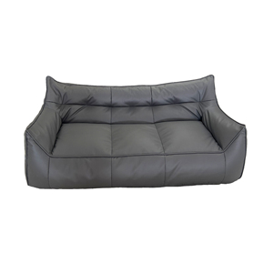 Housse de <span class=keywords><strong>canapé</strong></span> paresseux sectionnelle 2 places en cuir imperméable <span class=keywords><strong>Pouf</strong></span> Sac <span class=keywords><strong>Pouf</strong></span> Case Couch Beanbag Giant Bean Bag - Product Image 4