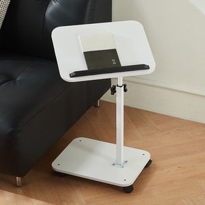 Modern <span class=keywords><strong>C</strong></span> Şekilli Yüksekliği Ayarlanabilir 360 Derece Dönebilen TV Sehpası, Tekerlekli Kanepe Yan Sehpası, Küçük Alanlar İçin Komodin, Başucu Sandalyesi - Product Image 4