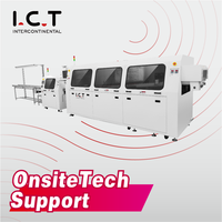 Máquina de Soldadura por Ola Selectiva ICT de Alta Eficiencia, Línea de Producción DIP Totalmente Automática Sin Plomo con Sistema de Pulverización de Fundente