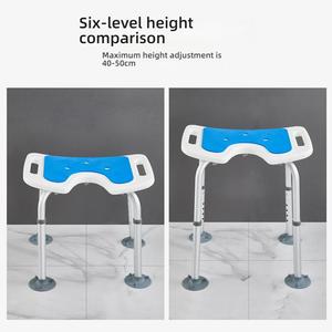 เก้าอี้อาบน้ำปรับระดับได้แบบไม่มีพนักพิง พร้อมที่นั่งกันลื่น สำหรับผู้สูงอายุ - Product Image 6