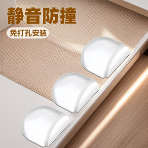 Tope de Puerta Autoadhesivo para Protección de Paredes, Tope de Silicona Transparente para Pisos, Paredes y Muebles - Product Image 4