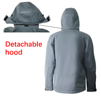 Chaqueta Softshell Impermeable y Cortavientos de Poliéster y Spandex, Elástica, Cómoda para Exteriores, Uniforme de Trabajo, Chaqueta de Trabajo con Logotipo Personalizado