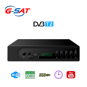 Nhà máy kỹ thuật số HD <span class=keywords><strong>DVB</strong></span> <span class=keywords><strong>T2</strong></span> mặt đất <span class=keywords><strong>Receiver</strong></span> Set Top Box H.265 tùy chọn MPEG 1080P Độ Phân Giải thu truyền hình vệ tinh - Product Image 2