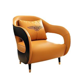 Sofá de Hotel de Cuero PU con Estructura Metálica, Duradero, para Uso Comercial - Product Image 5