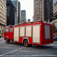 Design moderne, volets roulants en alliage d'aluminium, portes coulissantes manuelles ignifuges et étanches, matériel de verrouillage pour camions de pompiers d'hôtels