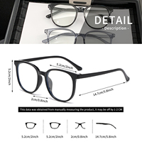 Gafas de Moda Ovaladas, Paquete de 5, Montura Completa de PC, Unisex, Monturas Ópticas Decorativas para Uso Diario, Suministro al por Mayor
