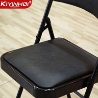 Chaise de jardin pliable industriel en métal, chaise de repos pour mariage et fête, visage noir orange marron