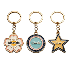 Portachiavi in Metallo Smaltato <span class=keywords><strong>a</strong></span> Forma di Cuore Animale Personalizzato, Anello Portachiavi Placcato Oro Premium, Ciondolo per Borsa <span class=keywords><strong>a</strong></span> Forma di <span class=keywords><strong>Stella</strong></span> e Luna, Regalo Creativo per Donne - Product Image 5