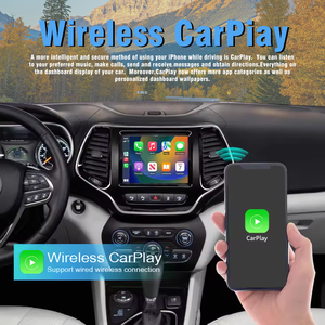 CARUPEZ โมดูลไร้สาย Carplay Android Auto MMI สำหรับ JEEP Compass 17-21 <span class=keywords><strong>Panasonic</strong></span> Host Android Navigation Radio แบบเสียบใช้งานได้ทันที - Product Image 3