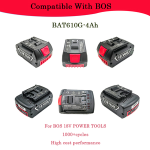 Perceuse à percussion sans fil, outils de remplacement, batterie lithium rechargeable 18V compatible BOS - Product Image 1