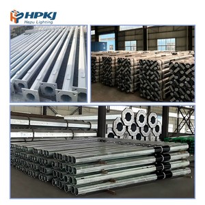 Poste de Alumbrado Público de Acero Galvanizado con Recubrimiento en Polvo de 4m, 6m, 8m, 10m, Precio de Fábrica Hepu, Alta Calidad - Product Image 3