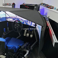 Ensemble complet de simulateurs de course de F1 professionnels 6dof Racing Simulator Cockpit Rig 4080 profilé en aluminium Sim Racing Rig