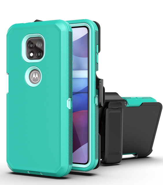 Wholesale Heavy-Duty Tough Rugged Hybrid 3-in-1 Defender Armor Protective TPU PC Phone Case for Moto G Power (2021)