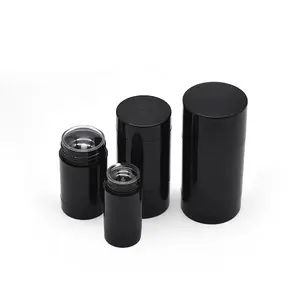 Boş parlak siyah plastik vücut kaldırmak ter kapları deodorantı sopa ambalaj 15g 30g 50g 75g katı Anti-kaşıntı krem