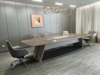 Meubles de bureau, bureau de direction commercial, grande table de réunion, mobilier de travail moderne et élégant en bois, vente en gros