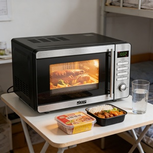 Horno <span class=keywords><strong>Microondas</strong></span> Digital <span class=keywords><strong>con</strong></span> <span class=keywords><strong>Grill</strong></span> y Freidora de Aire, Multifuncional, de Acero Inoxidable, Visible, para Comida Rápida - Product Image 1