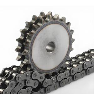 Flaches zweireihiges Rollenkette nrad Amerikanisches Standard-Kettenrad Hoch temperatur beständiges Antriebs kettenrad - Product Image 1