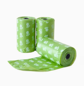 Sacs à déjections canines biodégradables jetables, accessoires, sacs à crottes de chien compostables avec distributeur - Product Image 1