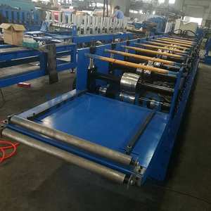 Gebrauchte Farbe Stahl walzen form maschine Wellpappe glasierte Dachziegel kappe Herstellung mit Getriebe Getriebe Motor Rollen wand - Product Image 4