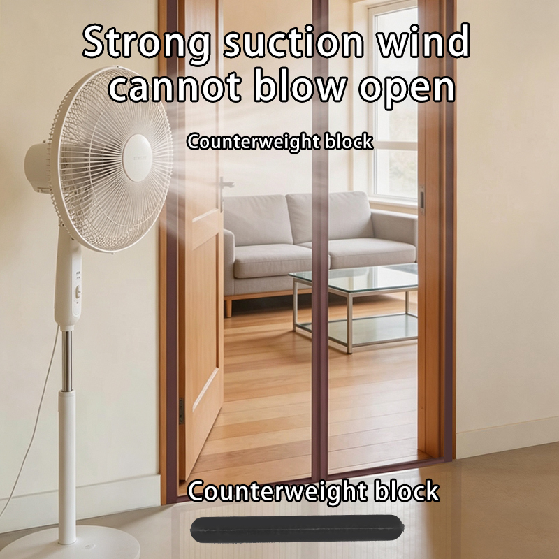 Mute Anti-Mosquito Magnetic Fly Screen Door Hand-free Easy Close High Quality Polyester Door Curtain · image 2