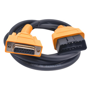 Cable adaptador de diagnóstico de coche personalizado DB15 a OBD2 de 16 pines para conexión de vehículos Tesla, tipo enchufable, material PVC - Product Image 3