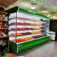 Nouveau design de réfrigérateur vertical pour lait et fromage, refroidissement par air, équipement de réfrigération commercial pour supermarchés