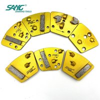 Disques de meulage de sol en diamant trapézoïdaux PCD PKD pour ASL HTG Diamatic CPS