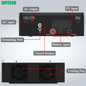 Suyeego năng lượng mặt trời Hybrid biến tần kép Pin 4.2KW 24V 2.3kw 12V biến tần tinh khiết Sine Wave <span class=keywords><strong>MPPT</strong></span> năng lượng mặt trời biến tần - Product Image 4